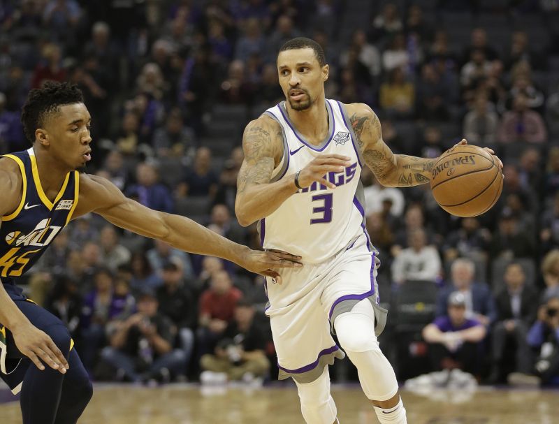 尼克斯险胜南韩男篮，乔治·希尔送出助攻